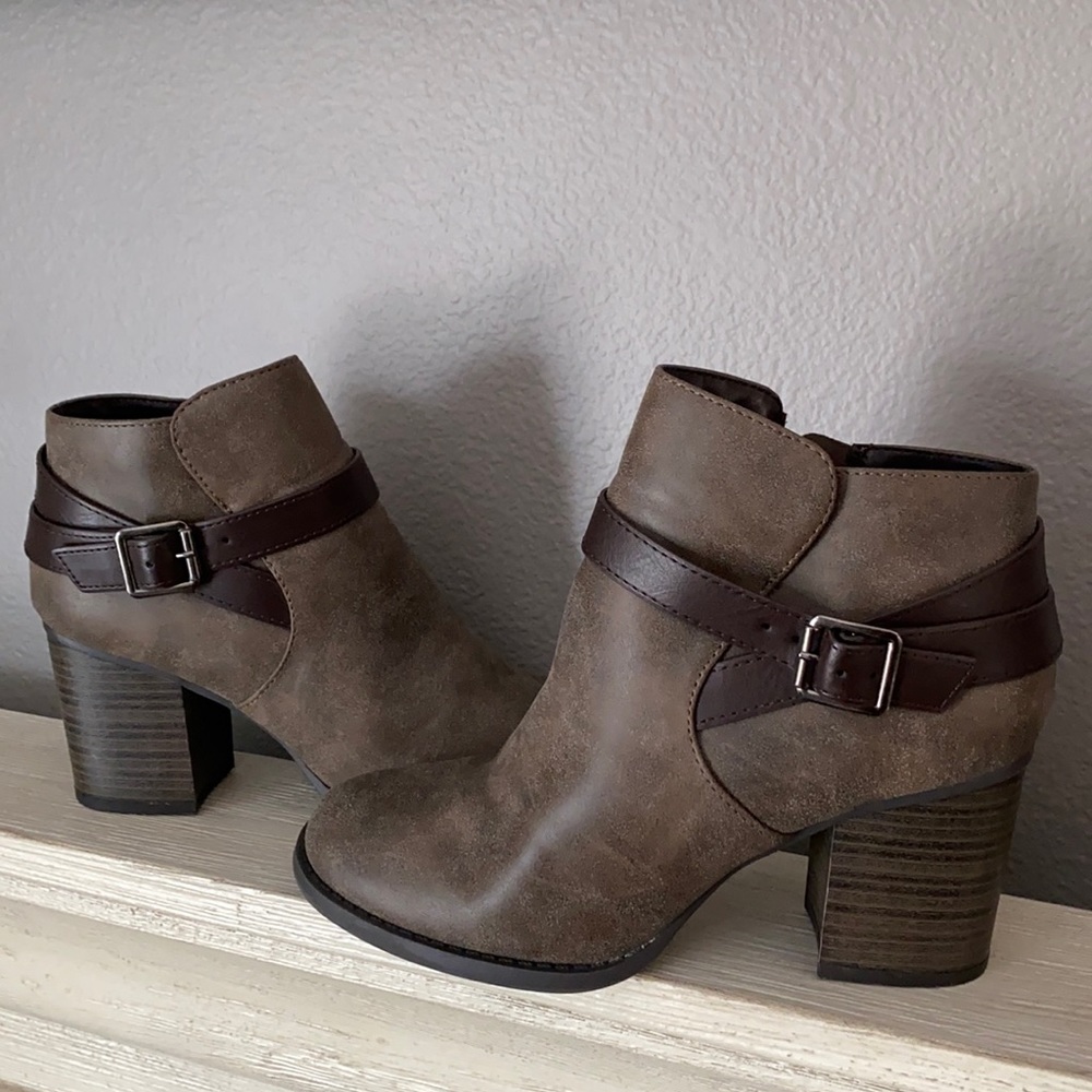 Chocolate brown booties